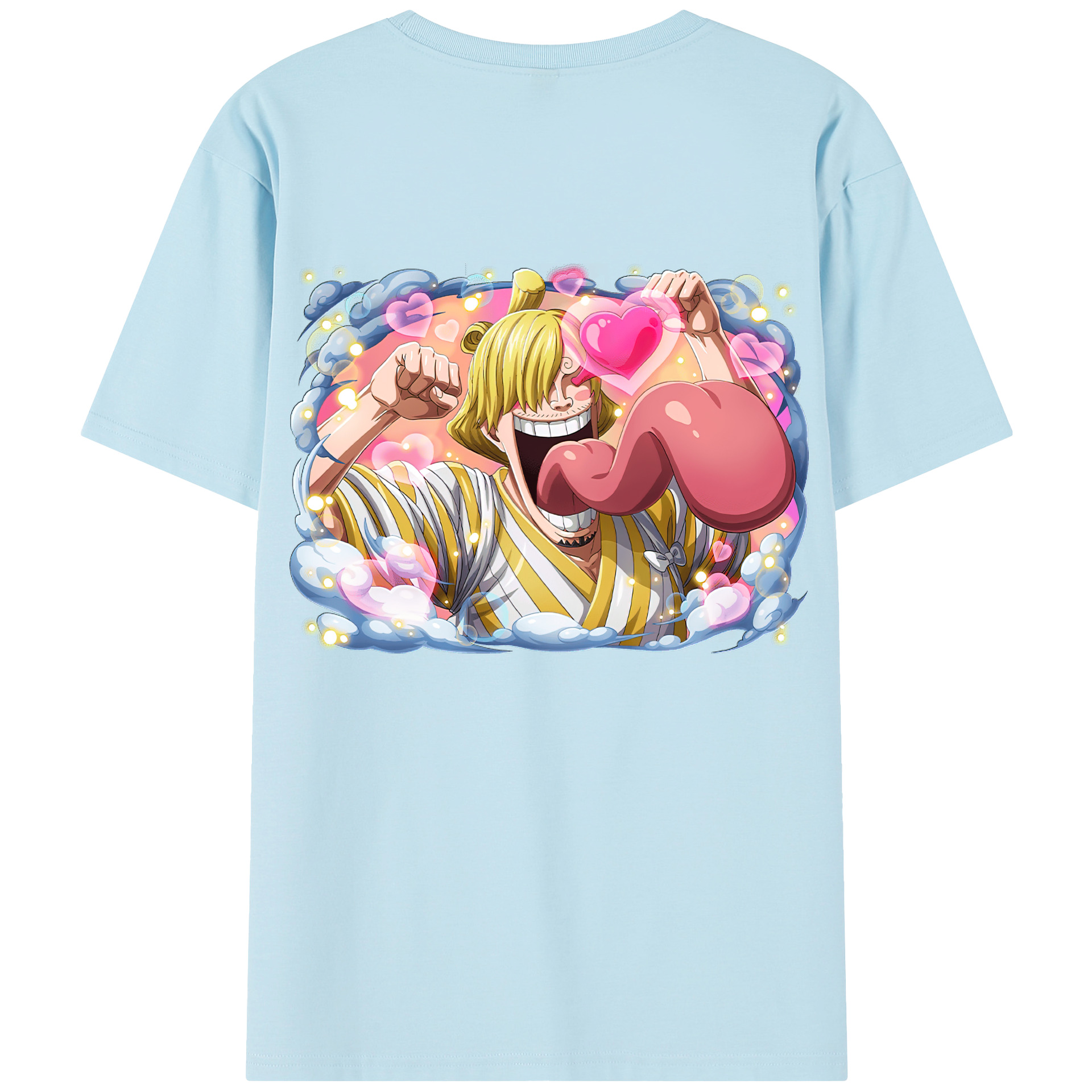 ワンピース サンジ ONE PIECE Sanji 綿100％半袖Tシャツ（背面プリント）
